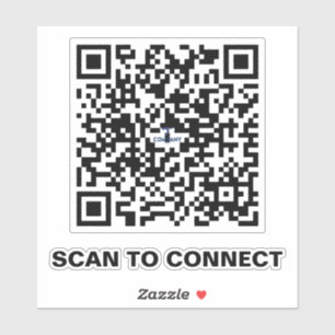 Minimalist QR Code Sticker – Streamline Connection