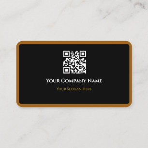 Minimalist qr cood business card