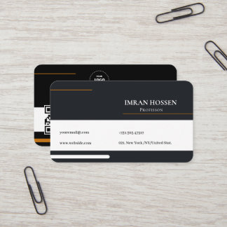 Minimalist qr cood business card