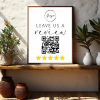 Minimalist QR Leave Us a Review Logo
