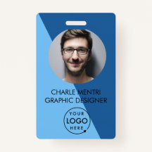 Minimalist QR Modern ID Card