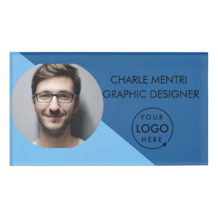 Minimalist QR Modern ID Card Name Tag