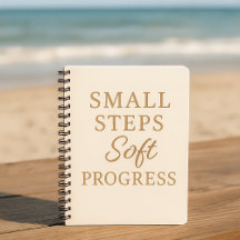 Minimalist Quote Notebook – “Small Steps''
