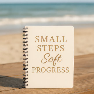 Minimalist Quote Notebook – “Small Steps''