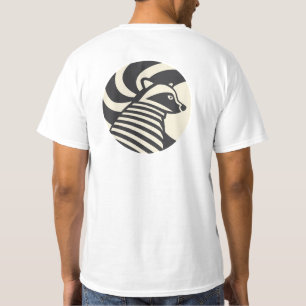 Minimalist Racoon Graphic T-Shirt Modern Animal