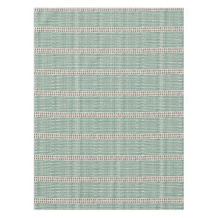 Minimalist raffia mesh lines strokes dashed muted tablecloth