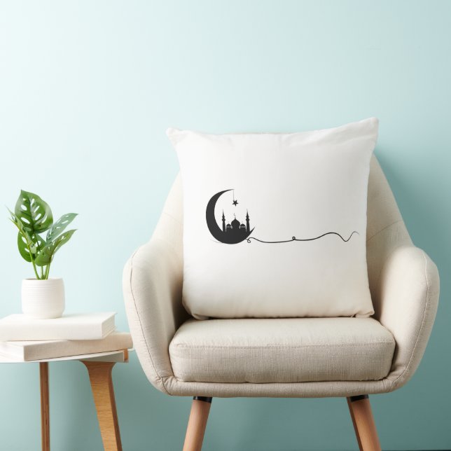Minimalist Ramadan Moon Pillow (Chair)