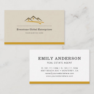 Minimalist Real Estate Agent Business Card