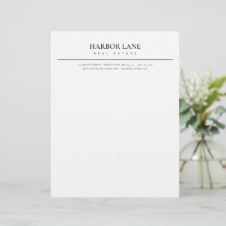 Minimalist Real Estate Custom Letterhead