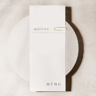 Minimalist Reception Guest's Profile Card 6 in 1