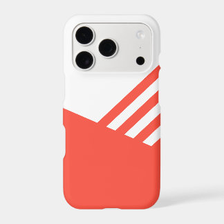 Minimalist Red and White Phone Case