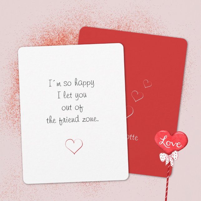 Minimalist Red and White Valentine's Day Heart Holiday Card (Minimalist Red and White Valentine's Day Heart Holiday Card ©Susanne Sachers - Sunny Mind Design 🌞)