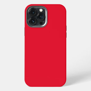 Minimalist Red Christmas Plain Solid Colour iPhone 13 Pro Max Case