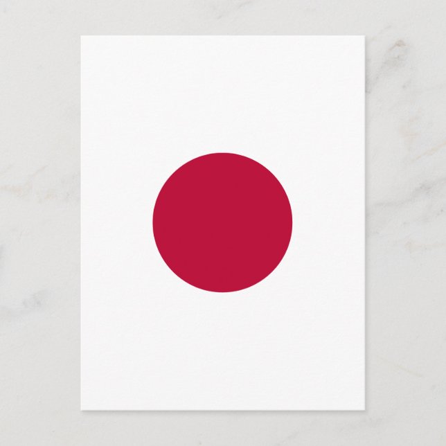 Minimalist Red Circle Design Spiral Postcard (Front)