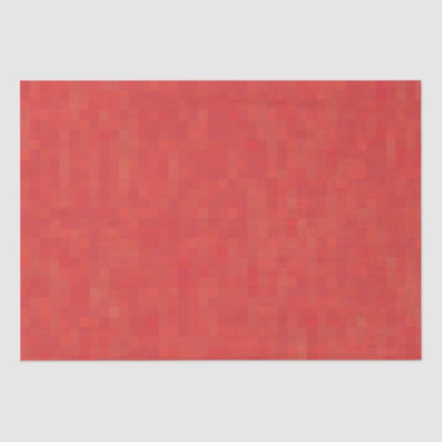 Minimalist red geometric pattern Christmas gift Tissue Paper (Front)