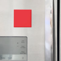 Minimalist Red Luxe Statement Magnet
