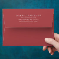 Minimalist Red Modern Christmas
