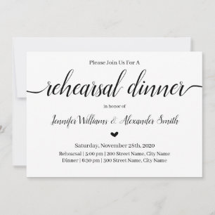 Minimalist Rehearsal Dinner