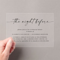 Minimalist Rehearsal Dinner | Modern Transparent