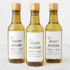 Minimalist Rehearsal Dinner The Night Before Mini