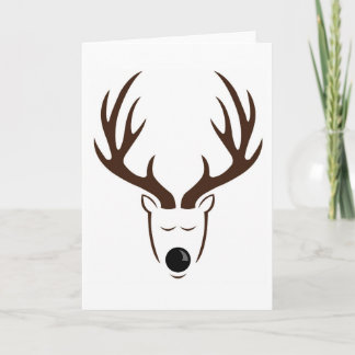 Minimalist Reindeer Holiday Card