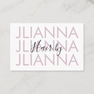 Minimalist Repeat Makeup Salon Nails Eyelashes   Business Card