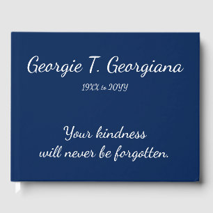 Minimalist, Respectable Memories Guestbook