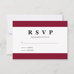 Minimalist Response Card
