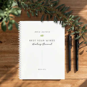Minimalist Rest Your Wings Healing Journal