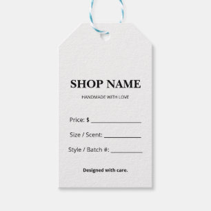 Minimalist Retail Clothing Product Pricing Hang Gift Tags