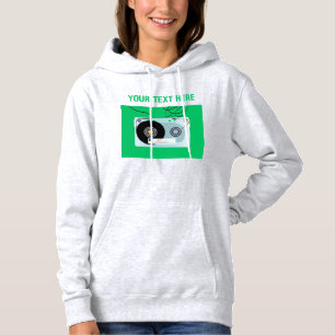 Minimalist Retro Audio Cassette Tape Vintage Music Hoodie