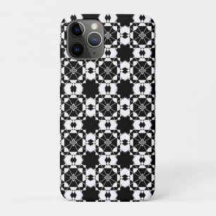 Minimalist retro check pattern – Monochrome design Case-Mate iPhone Case