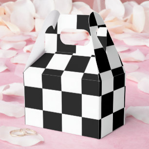 Minimalist Retro Chequered – Monochrome Streetwear Favour Box