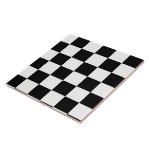 Minimalist Retro Chequered – Monochrome Streetwear Tile