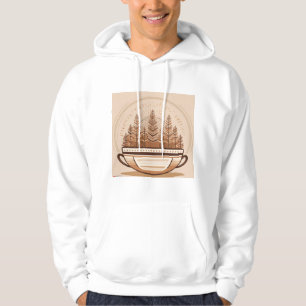 "Minimalist Retro Coffee Mug Design – Timeless Hoodie