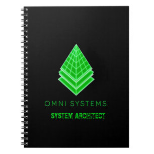 Minimalist Retro-Futurism Omni Systems Tech Notebook