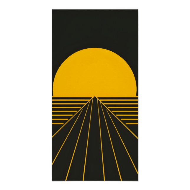 Minimalist Retro Wall Art  (Front)