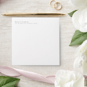 Minimalist Return Name Address Wedding Envelope