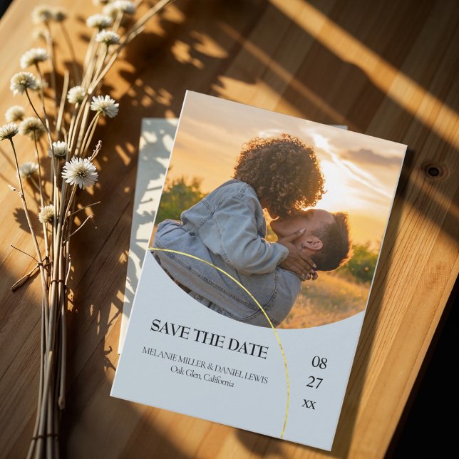 Minimalist Rings "Save The Date" Invitation (Creator Uploaded)