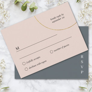 Minimalist Rings Wedding Enclosure Card