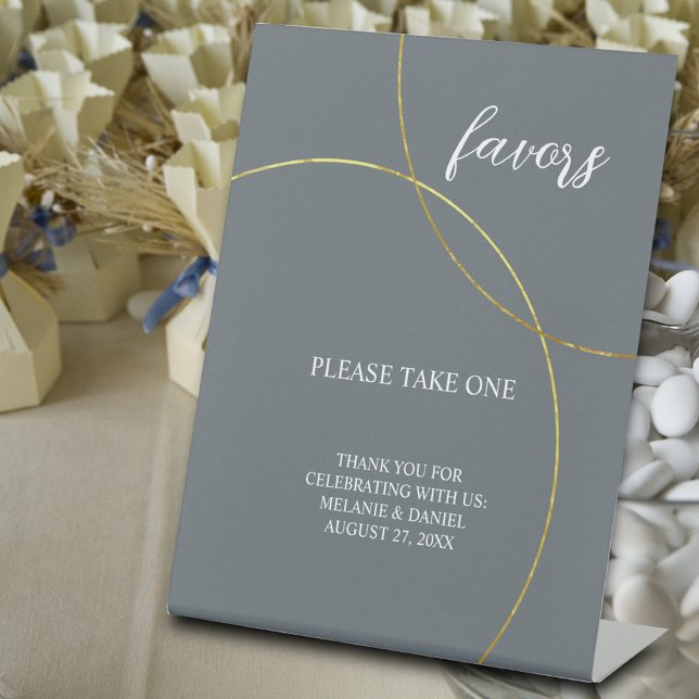 Minimalist Rings Wedding Favours Sign  (Creator Uploaded)
