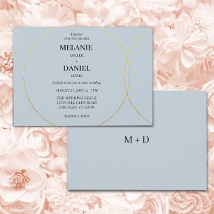 Minimalist Rings Wedding Invitation