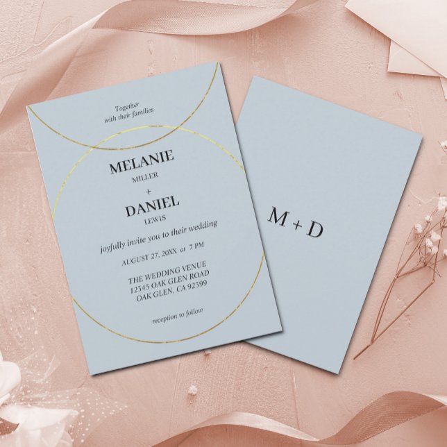 Minimalist Rings Wedding Invitation (Creator Uploaded)