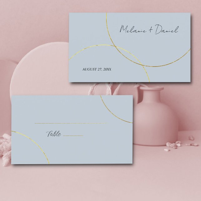 Minimalist Rings Wedding Place Card (Creator Uploaded)