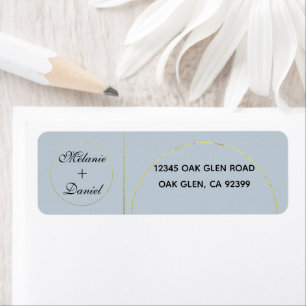 Minimalist Rings Wedding Return Address