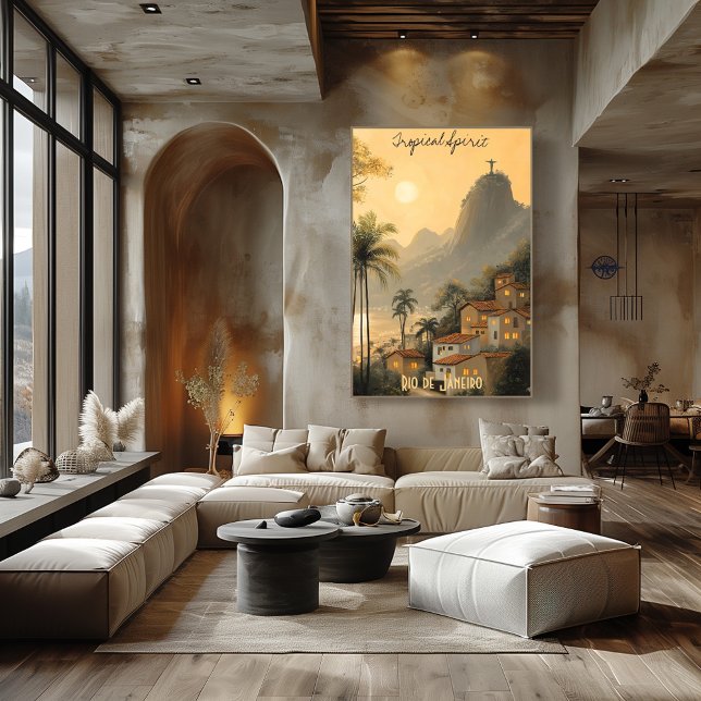 Minimalist Rio de Janeiro Skyline – Brazilian Art Poster (Creator Uploaded)