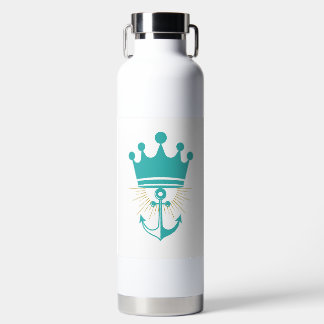 Minimalist Riviera Yacht Club Stainless Steel Water Bottle