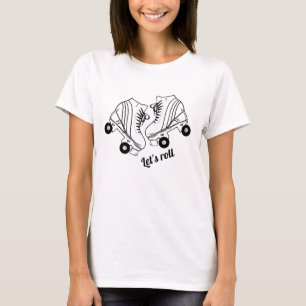Minimalist Roller Skates Roller Skating T-Shirt