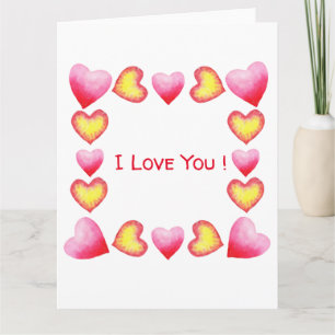 Minimalist Romantic I Love You Valentine's Day Card