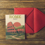 Minimalist Rome Italy Colosseum Illustration Postcard<br><div class="desc">This Minimalist Rome Italy Colosseum Illustration on a postcard is a stunning gift idea and travel souvenir for every tourist and visitor of the eternal city and popular travel destination in Europe. It shows the famous iconic landmark the colosseum. Make this item your own,  customize and buy now.</div>